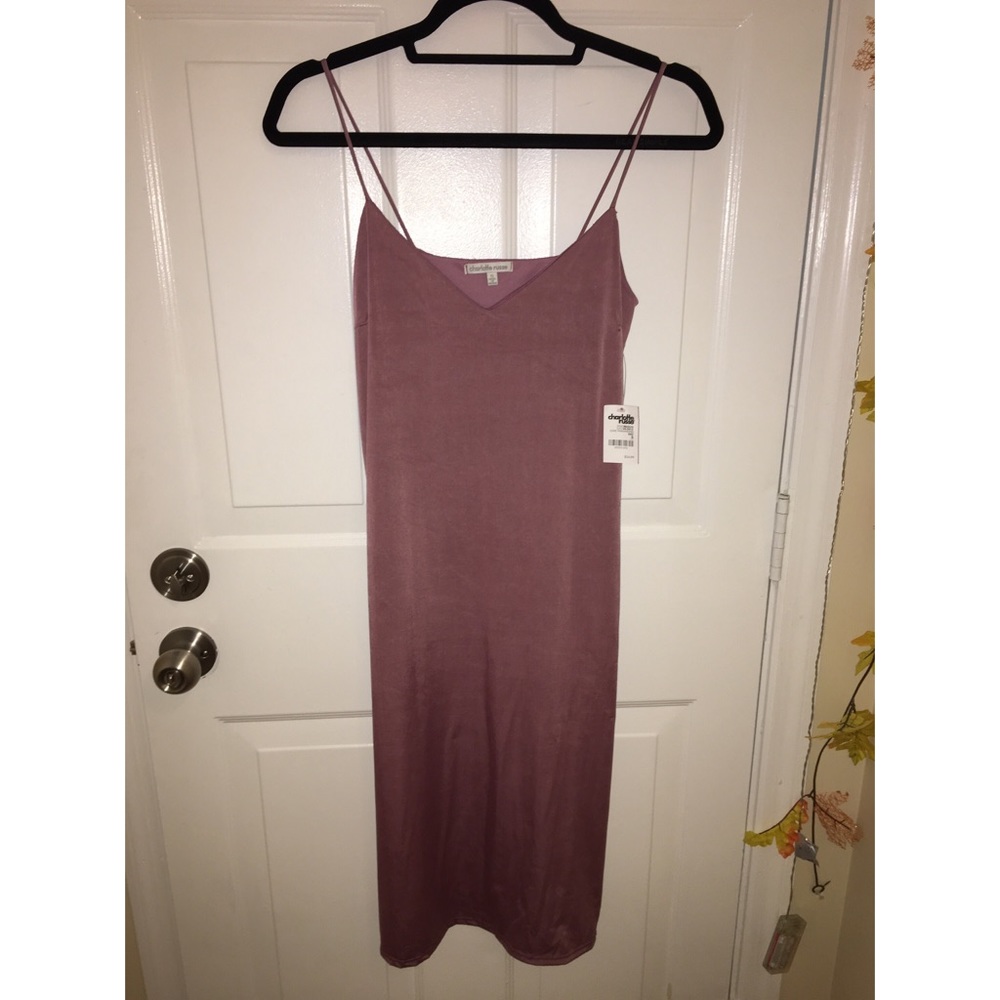 Mauve midi dress